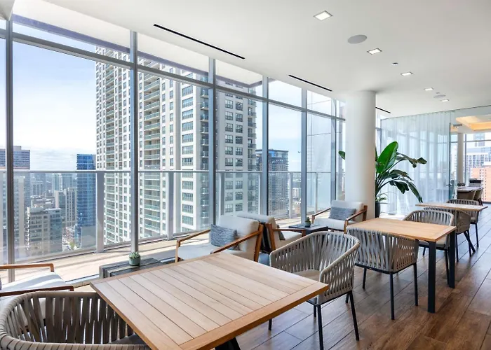 River North 1br W Coffee Shop Gym Nr Chi-972 Apartamento *