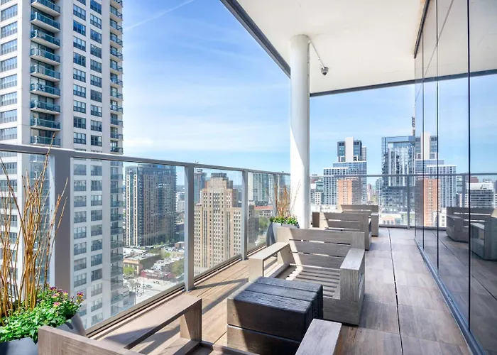 River North 1br W Coffee Shop Gym Nr Chi-972 Apartamento