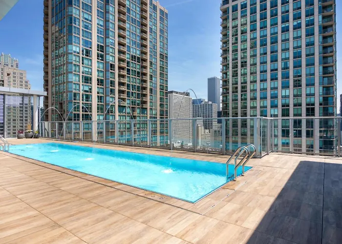 River North 1br W Coffee Shop Gym Nr Chi-972 Apartamento *